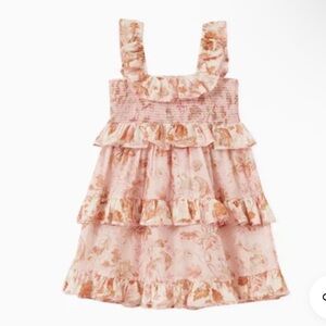 ZIMMERMANN Jeannie Ruffle Tiered Dress in Cotton